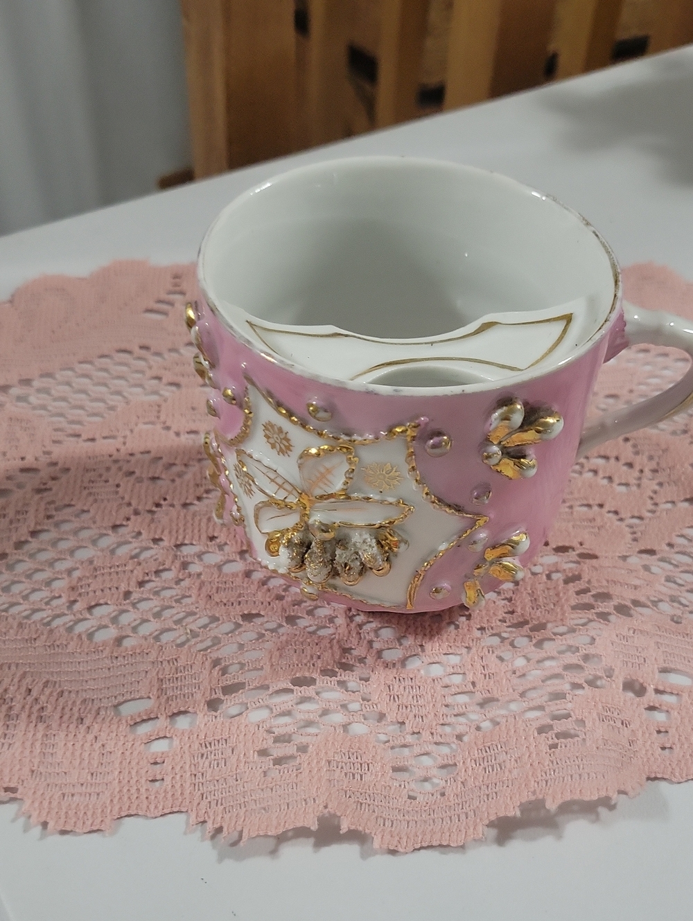 vintage mustache cup